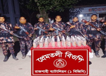 রাজশাহীতে বিজিবির অভিযানে দুটি পৃথক অভিযানে মাদক জব্দ