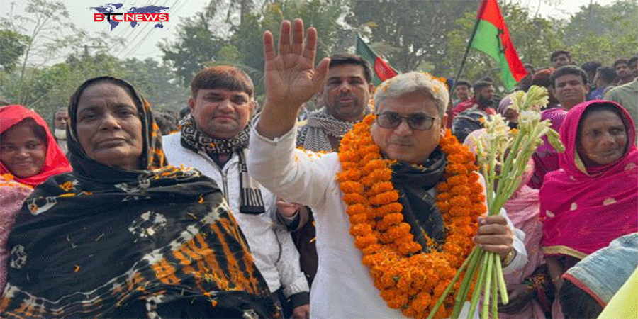 রাজশাহী-৩ : শফিকুল হক মিলনের গণসংযোগে জনসমর্থনের সাড়া, কৃষক ও জনগণের সঙ্গে প্রতিশ্রুতি বিনিময়