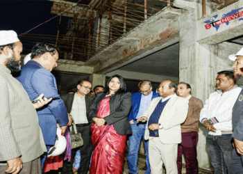 তথ্য ও সম্প্রচার সচিবের রাজশাহী তথ্য কমপ্লেক্স নির্মাণ কাজ পরিদর্শণ গুণগতমান বজায় নির্মাণ দ্রুত শেষ করার নির্দেশ