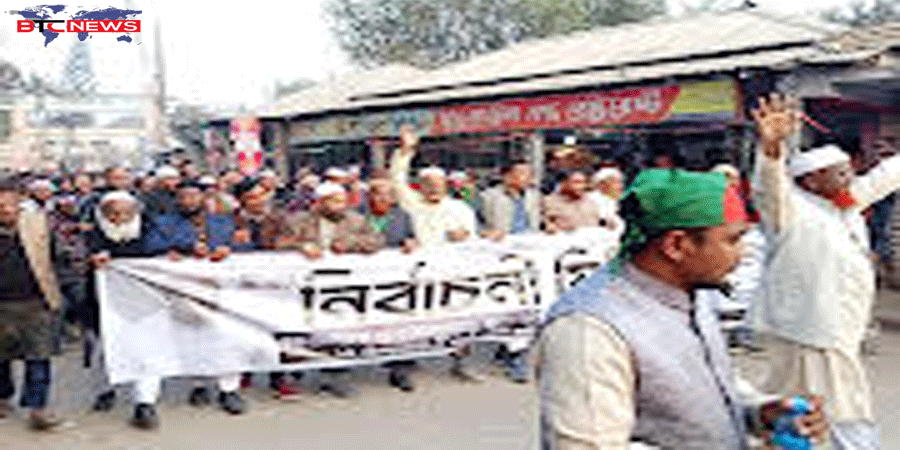 জলঢাকা জামায়াতের বিশাল নির্বাচনী গণ মিছিল