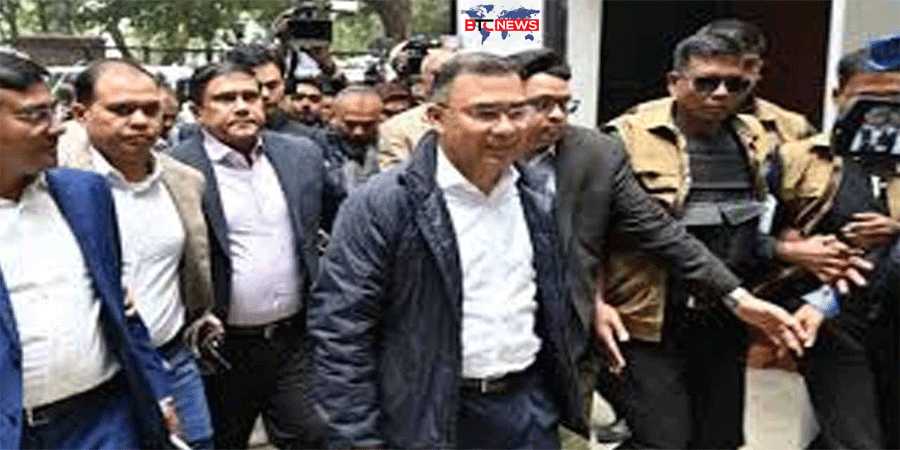 পায়ে হেঁটে বাসা থেকে অফিসে গেলেন তারেক রহমান