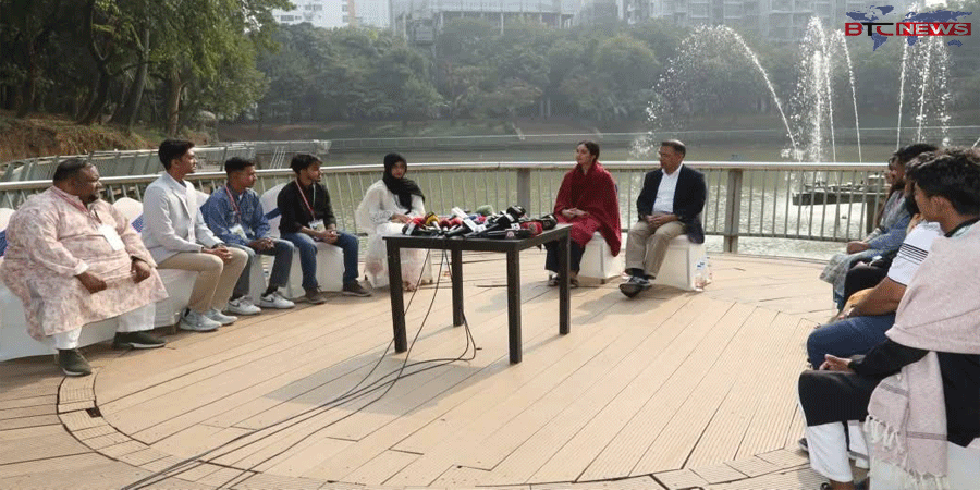 রিল মেকিং প্রতিযোগিতায় বিজয়ীদের সঙ্গে তারেক রহমানের সাক্ষাৎ