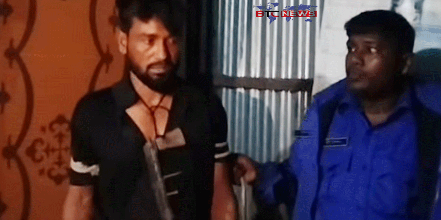 ইসলামপুরে যমুনা দূর্গম চর থেকে দেশীয় অস্ত্রসহ এক যুবক আটক