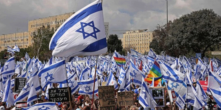 সরকার বিরোধী বিক্ষোভে উত্তাল ইসরায়েল