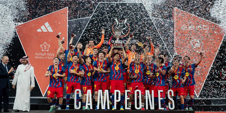 রোমাঞ্চকর ক্লাসিকোয় জিতে আবার চ্যাম্পিয়ন বার্সেলোনা