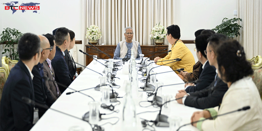 প্রধান উপদেষ্টার সঙ্গে চীন-বাংলাদেশ অংশীদারত্ব ফোরাম প্রতিনিধিদলের বৈঠক