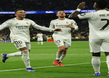 ভিনিসিউস-এমবাপের নৈপুণ্যে রেয়াল মাদ্রিদের গোল উৎসব