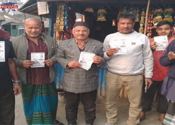 আদমদীঘিতে জাতীয় পাটীর গনসংযোগ