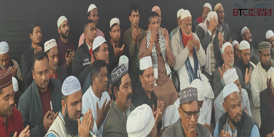 বেগম খালেদা জিয়ার রূহের মাগফিরাত কামনায় পঞ্চগড়ে দোয়া অনুষ্ঠিত