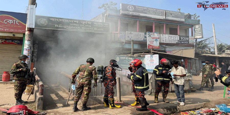 নবীগঞ্জে তোলার গোডাউনে অগ্নিকাণ্ড, ২০ লক্ষ টাকার ক্ষয়ক্ষতি