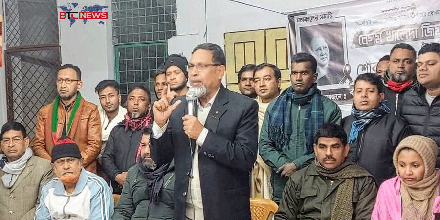 আদমদীঘিতে পুজাউদযাপন ফ্রুন্টের উদোগে বেগম খালেদা জিয়ার আত্মার শান্তি কামনায় প্রার্থনা