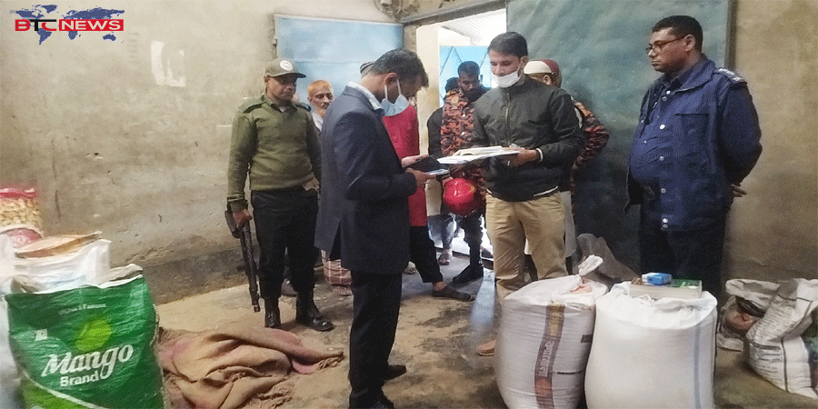 জেলার শিবগঞ্জে ভ্রাম্যমাণ আদালতে মসলা ব্যবসায়ীকে অর্থদন্ড