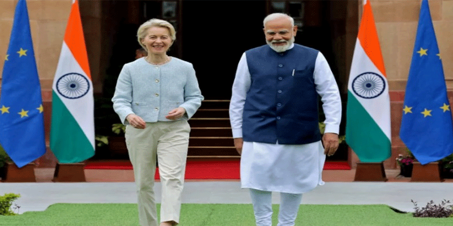 বিশাল মুক্ত বাণিজ্য চুক্তির পথে ভারত-ইইউ