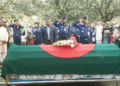 চাঁপাইনবাবগঞ্জে রাষ্ট্রীয় মর্যাদায় বীরমুক্তিযোদ্ধার মরদেহ দাফন