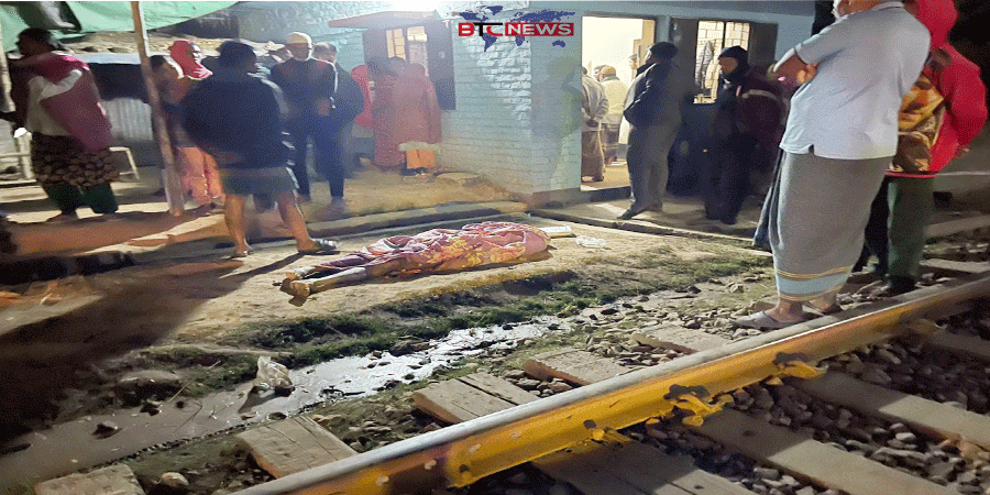 সান্তাহারে ট্রেনের ধাক্কায় কর্তব্যরত গেটম্যানের মৃত্যু