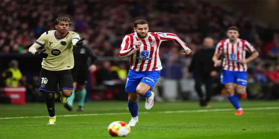 বার্সেলোনার জালে আতলেতিকোর এক হালি