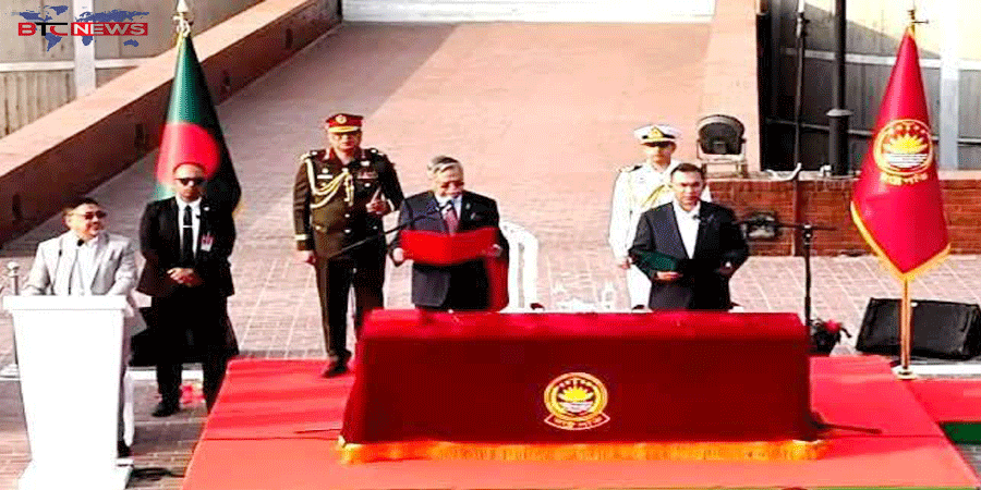 প্রধানমন্ত্রী হিসেবে শপথ নিলেন তারেক রহমান