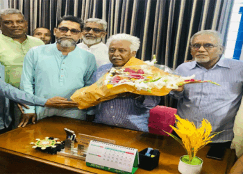 এস সরফুদ্দিন আহমেদ সান্টু – এর সঙ্গে উজিরপুরে হিন্দু সম্প্রদায়ের শুভেচ্ছা বিনিময়