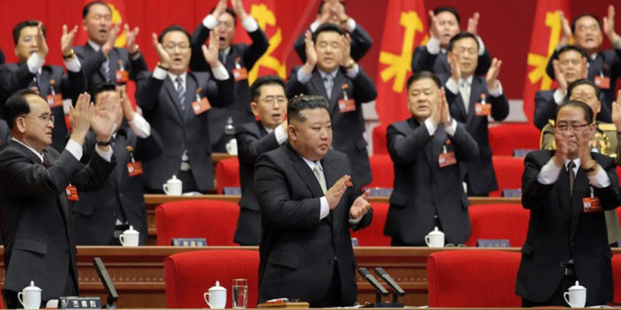 আবারও উত্তর কোরিয়ার ক্ষমতাসীন দলের নেতা হলেন কিম জং উন