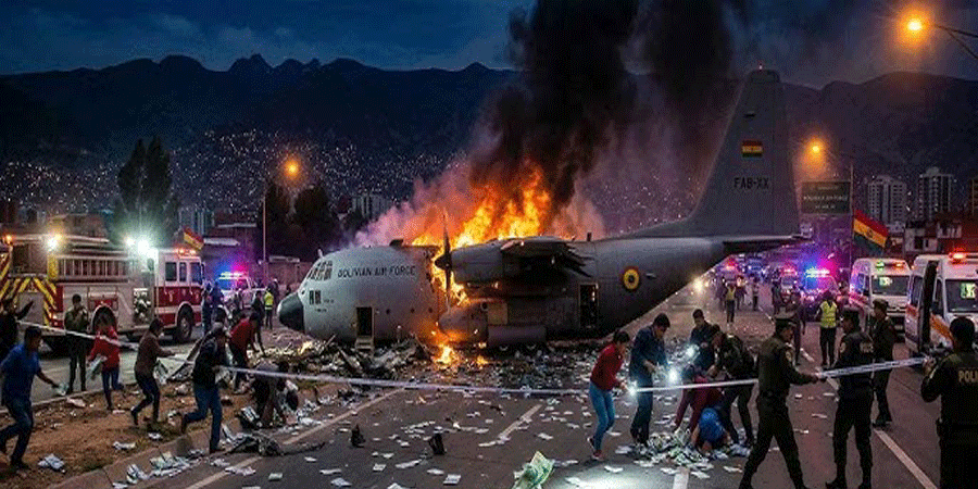 টাকা ভর্তি বিমান বিধ্বস্ত, হতাহতদের ছেড়ে পড়ে থাকা নোট সংগ্রহে ছুটল মানুষ