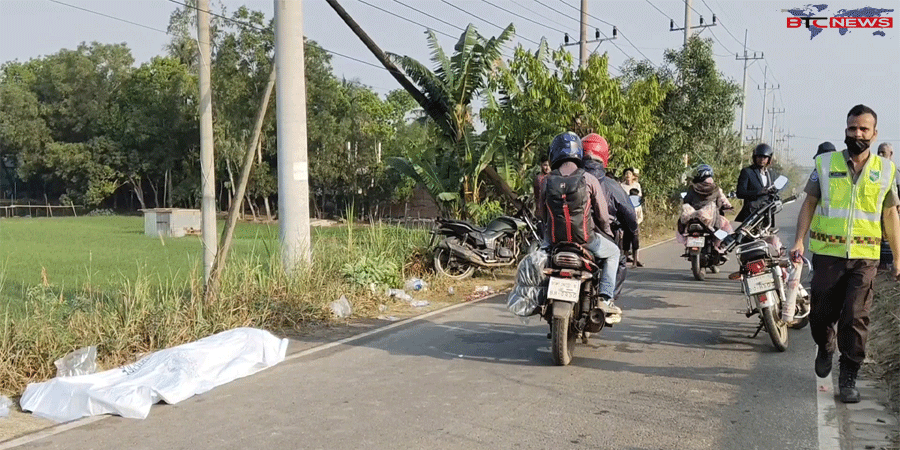 ঢাকা-টাঙ্গাইল-যমুনা সেতু মহাসড়কে দুর্ঘটনায় মোটরসাইকেল আরোহী নিহত