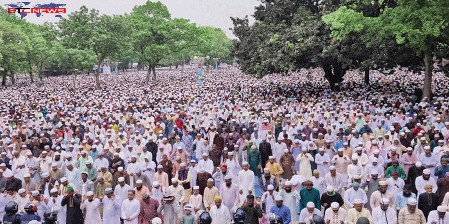 ঐতিহাসিক শোলাকিয়ায় ১৯৯তম ঈদ জামাতে জনসমুদ্র, বিশ্বশান্তি কামনায় দোয়া