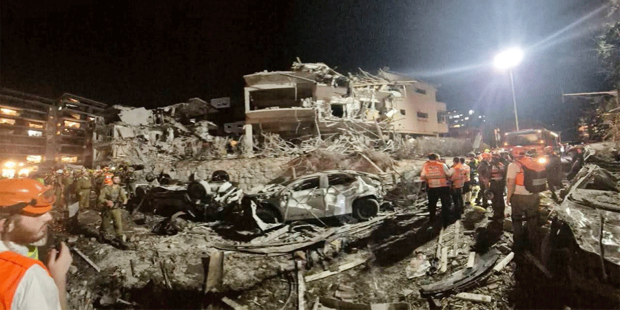 ইসরায়েলজুড়ে ইরানের মুহুর্মুহু ক্ষেপণাস্ত্র হামলা