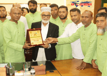 রাজশাহীতে জেলা পরিষদ প্রশাসককে কৃষক দলের শুভেচ্ছা ও অভিনন্দন