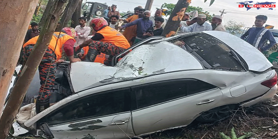 মীরসরাইয়ে গাছের সঙ্গে প্রাইভেটকারের ধাক্কা, নিহত চালক