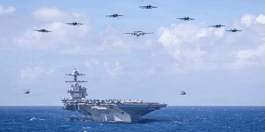 যুদ্ধ থেকে পিছু হটা মার্কিন বৃহত্তম রণতরী জেরাল্ড আর ফোর্ড এখন কোথায়