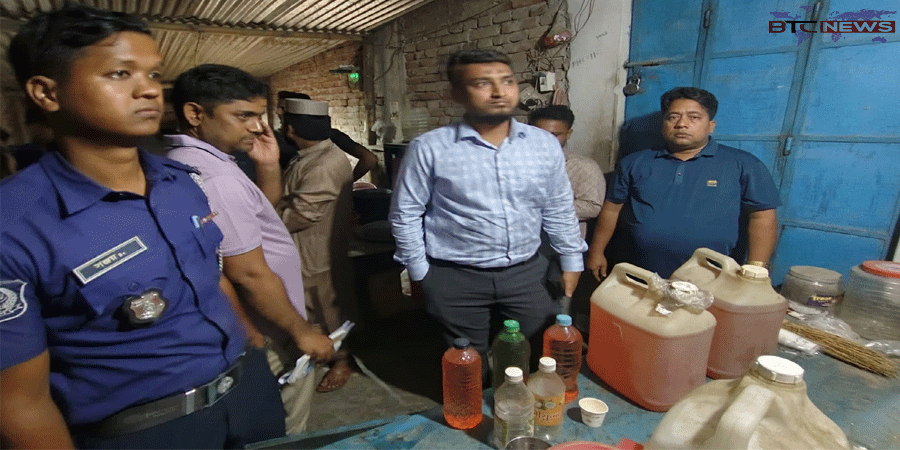 চাঁপাইনবাবগঞ্জে অবৈধ অকটেন মজুদ ও বিক্রির দায়ে জরিমানা