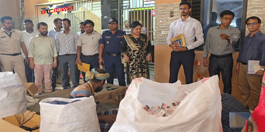 টাঙ্গাইলে বিপুল পরিমাণ তামাক ও তামাকজাত দ্রব্য ধ্বংস করেছে কাস্টমস, এক্সাইজ ও ভ্যাট বিভাগ