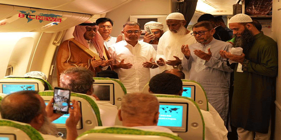 হজ ক্যাম্প পরিদর্শন ও হজের প্রথম ফ্লাইট উদ্বোধন করলেন প্রধানমন্ত্রী