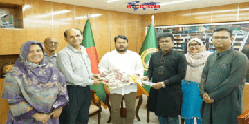 রাসিক প্রশাসকের সাথে শহীদ নজমুল হক বালিকা স্কুলের শিক্ষকদের সৌজন্য সাক্ষাৎ