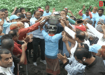 টাঙ্গাইলের করটিয়ায় নদী খনন কাজের উদ্বোধন