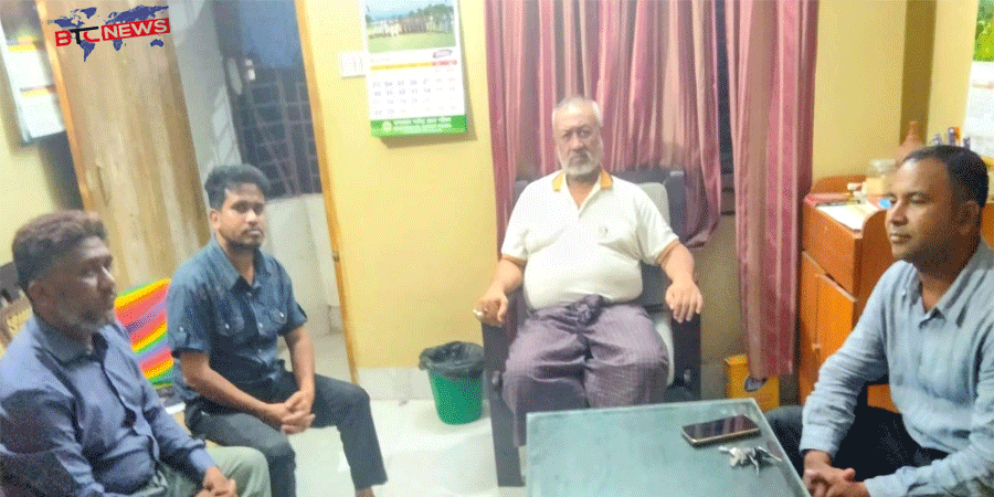বোমাং রাজপরিবারের রাজপুত্র চ হ্লা প্রু জিমির সাথে গ্রীণ চট্টগ্রাম এ্যালায়েন্সের মতবিনিময়