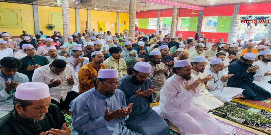 আহলে সুন্নাত ঈদ জামাত উদযাপন পরিষদ হালিশহর থানার উদ্যোগে সব ভাইবোনদের নিয়ে ঈদুল আযহার নামাজ আদায়